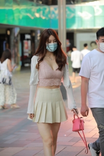 【精选街拍】Vol.2572 白色短裙吊带美胸 [116P-1.29GB]